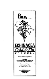 ECHINACEA COLD AND FLU FORMULA AND DESIGN logo