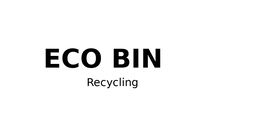 ECO BIN RECYCLING logo