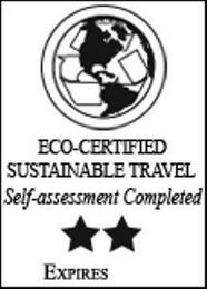 ECO-CERTIFIED SUSTAINABLE TRAVEL SELF-ASSESSMENT COMPLETED EXPIRES logo