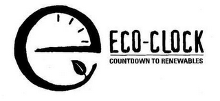 ECO-CLOCK COUNTDOWN TO RENEWABLES logo