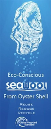 ECO-CONSCIOUS SEAWOOL FROM OYSTER SHELL REUSE REDUCE RECYCLE GLOBAL RECYCLED STANDARD logo