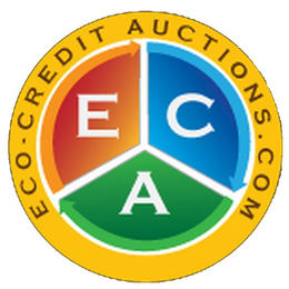 ECO-CREDIT AUCTIONS.COM E C A logo