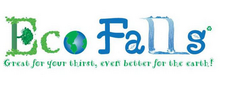 ECO FALLS GREAT FOR YOUR THIRST, EVEN BETTER FOR THE EARTH! logo