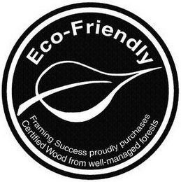 ECO-FRIENDLY FRAMING SUCCESS PROUDLY PURCHASES CERTIFIED WOOD FROM WELL-MANAGED FORESTS logo