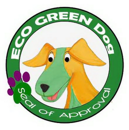 ECO GREEN DOG SEAL OF APPROVAL logo