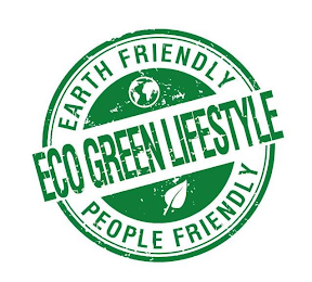 ECO GREEN LIEFSTYLE EARTH FRIENDLY PEOPLE FRIENDLY logo