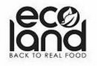 ECO LAND BACK TO REAL FOOD logo