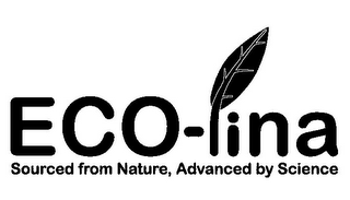 ECO-LINA SOURCED FROM NATURE, ADVANCED BY SCIENCE logo