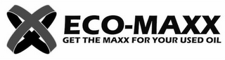 ECO-MAXX GET THE MAXX FOR YOUR USED OIL logo