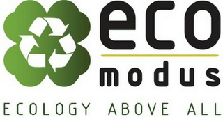 ECO MODUS ECOLOGY ABOVE ALL logo