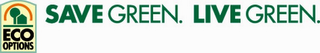 ECO OPTIONS SAVE GREEN. LIVE GREEN. logo