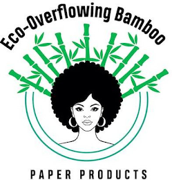 ECO-OVERFLOWING BAMBOO PAPER PRODUCTS logo