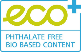 ECO+ PHTHALATE FREE BIO BASED CONTENT logo
