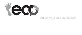 ECO REDUCE YOUR CARBON FOOTPRINT logo