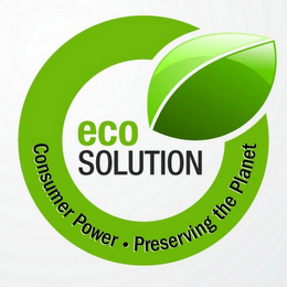 ECO SOLUTION CONSUMER POWER · PRESERVING THE PLANET logo