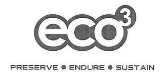 ECO3 PRESERVE ENDURE SUSTAIN logo
