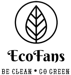ECOFANS BE CLEAN · GO GREEN logo
