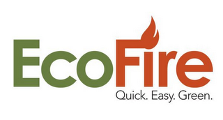 ECOFIRE QUICK. EASY. GREEN. logo