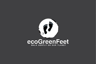 ECOGREENFEET WALK GENTLY ON OUR PLANET logo