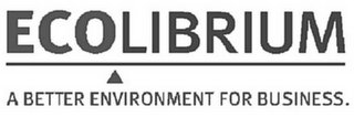 ECOLIBRIUM A BETTER ENVIRONMENT FOR BUSINESS logo