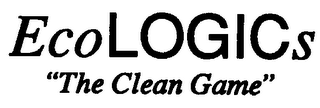 ECOLOGICS "THE CLEAN GAME" logo