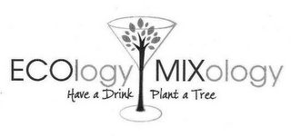 ECOLOGY MIXOLOGY HAVE A DRINK PLANT A TREE logo