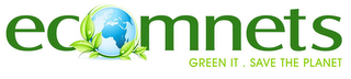 ECOMNETS GREEN IT. SAVE THE PLANET logo