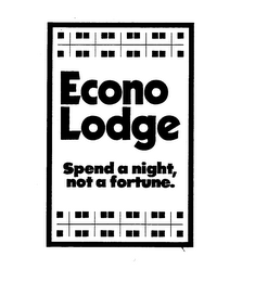 ECONO LODGE SPEND A NIGHT, NOT A FORTUNE logo