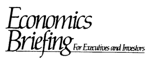 ECONOMICS BRIEFING FOR EXECUTIVES AND INVESTORS logo