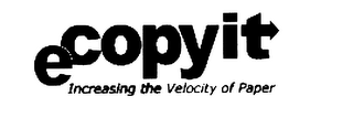 ECOPYIT INCREASING THE VELOCITY OF PAPER logo