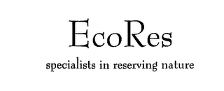ECORES SPECIALISTS IN RESERVING NATURE logo