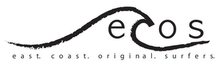 ECOS EAST. COAST. ORIGINAL. SURFERS. logo