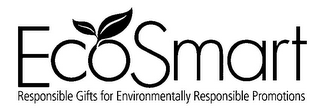 ECOSMART RESPONSIBLE GIFTS FOR ENVIRONMENTALLY RESPONSIBLE PROMOTIONS logo