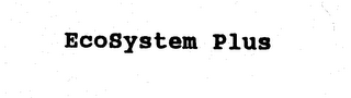 ECOSYSTEM PLUS logo