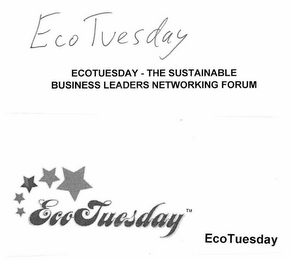 ECOTUESDAY ECOTUESDAY - THE SUSTAINABLE BUSINESS LEADERS NETWORKING FORUM ECOTUESDAY ECOTUESDAY logo