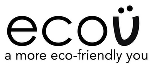 ECOU, A MORE ECO-FRIENDLY YOU logo