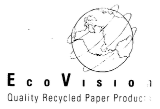 ECOVISION QUALITY RECYCLED PAPER PRODUCTS logo