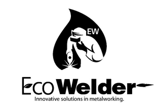 ECOWELDER EW INNOVATIVE SOLUTIONS IN METALWORKING. logo
