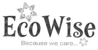 ECOWISE BECAUSE WE CARE... logo