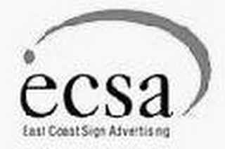ECSA EAST COAST SIGN ADVERTISING logo