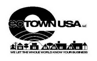 ECTOWN USA LLC WE LET THE WHOLE WORLD KNOW YOUR BUSINESS logo