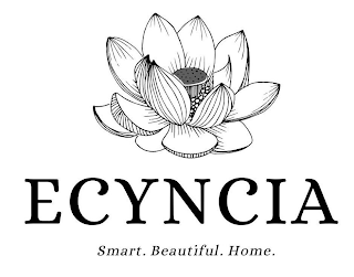 ECYNCIA SMART. BEAUTIFUL. HOME. logo