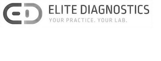 ED ELITE DIAGNOSTICS YOUR PRACTICE. YOUR LAB. logo