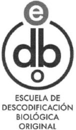 EDBO ESCUELA DE DESCODIFICACIÓN BIOLÓGIC ORIGINAL logo