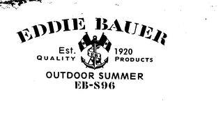 EDDIE BAUER EST. QUALITY 1920 PRODUCTS OUTDOOR SUMMER EB-S96 logo