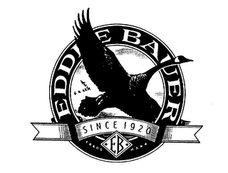 EDDIE BAUER SINCE 1920 EB TRADE MARK logo