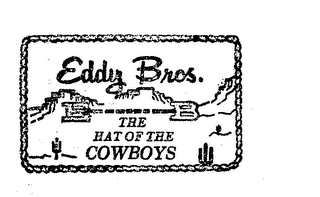 EDDY BROS. THE HAT OF THE COWBOYS logo