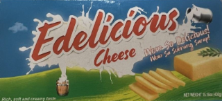 EDELICIOUS CHEESE WOW SO DELICIOUS! WOW SA SOBRANG SARAP! RICH, SOFT AND CREAMY TASTE logo