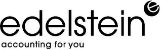 EDELSTEIN E ACCOUNTING FOR YOU logo