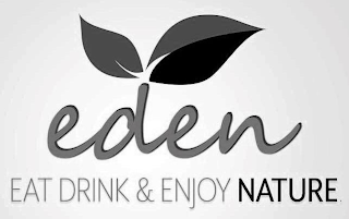 EDEN EAT DRINK & ENJOY NATURE logo